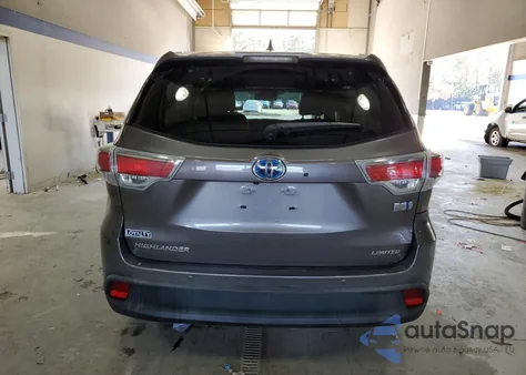 2014 Toyota Highlander Hybrid Limited from USA, damaged, VIN 5TDDCRFH9ES004837